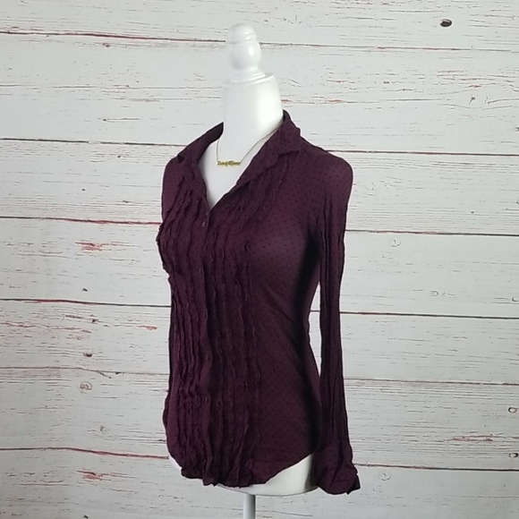 UO // cooperative polka dot ruffle bib top - Picture 3 of 13